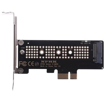 NVMe PCIe M. 2 NGFF SSD į PCIe x1 adapter card PCIe x1 M. 2 kortelės su laikikliu