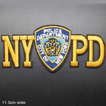 NYPD niujorko Policijos Departamento Geležies Siuvinėtų Drabužių Lopai Drabužių, Lipdukų Drabužių Didmeninės