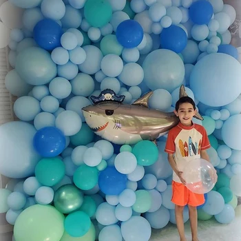 Ocean World Apdailos 1pcs Jūros Gyvūnų Oro Kamuolys Atostogų Vaikams Žaislas Prekių Mielas Žuvų, Aštuonkojų Folija, Balionus, Gimtadienio Dekoras