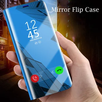 Odiniai Dėklai Huawei Honor 8S 7S 7C, 7A Pro Flip Book Byloje Dėl Garbės 7C, 7A 8 7 S A C a7 AUM-AL29 Smart Veidrodis Peržiūrėti Padengti