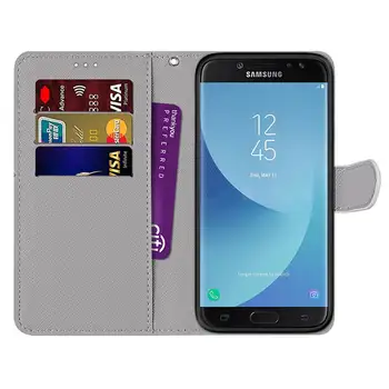 Odos Flip Case For Samsung Galaxy J3 Skyrius J5 J7 2016 2017 Piniginės Stovėti Apversti Telefoną Atveju Funda 
