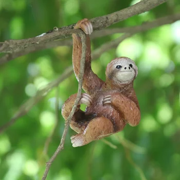 Oenux Modeliavimas Laukinių Gyvūnų Šimpanzė Orangutan Gorila Medžio Tinginys Beždžionių Modelio Veiksmų Skaičiai Sodo Miniatiūriniai Apdailos Žaislas