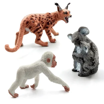 Okapi Avių, Elnių Krokodilas Lynx šuo Koala kupranugaris Gyvūnų Modelio, statulėlės, namų dekoro miniatiūriniai pasakų sodo puošmena priedai