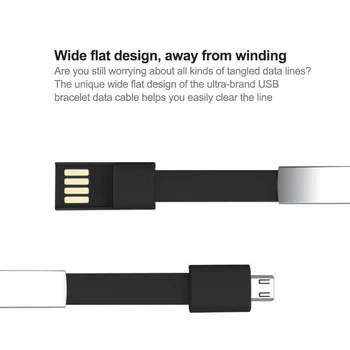 OLAF Karšto Apyrankę Micro USB Kabelį, Tipas C Įkrovimas USB Duomenų Kabelį, Skirtą 