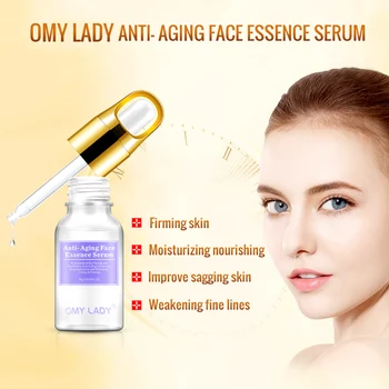 OMY LADY serumas veido odos priežiūros anti-aging, anti-raukšlių esmė Hialurono rūgštimi, veido priežiūra, gilus drėkinamasis hydra