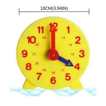 OOTDTY Montessori Studentų Mokymosi Laiko Mokytojas Pavarų Laikrodis 4 Colių 12/24 Valandų