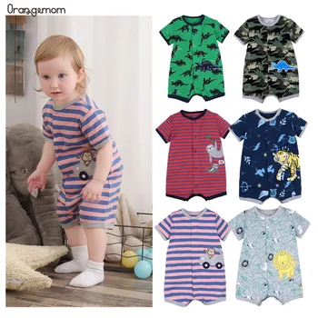 Orangemom oficiali parduotuvė Vasarą berniukams, kūdikių drabužiai Trumpas Jumpsuit Naujagimių Romper Berniuko Drabužius kūdikiams roupas Kūdikiams