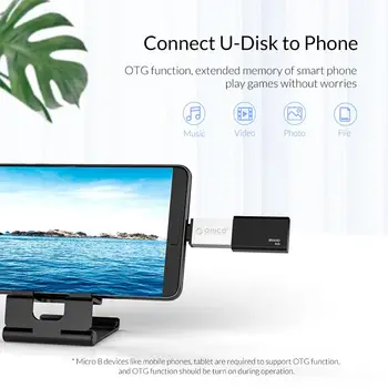 ORICO OTG Micro B USB3 Adapteris.0 Micro b OTG Konverteris Įkrovimo Duomenų Sinchronizavimo už Telefoną, tabletės