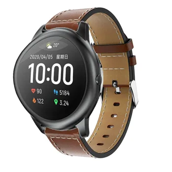 Originali Watchband Pakeitimo Klasikinis Odinis Riešo Dirželis juostos Xiaomi haylou saulės ls05 Smart Watch Band Apyrankė apyrankės
