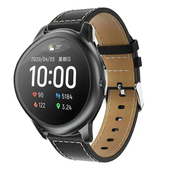 Originali Watchband Pakeitimo Klasikinis Odinis Riešo Dirželis juostos Xiaomi haylou saulės ls05 Smart Watch Band Apyrankė apyrankės