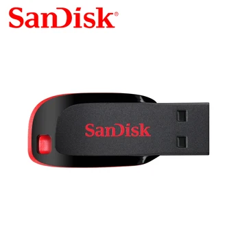 Originalios SanDisk CZ50 Pen Drives 8GB 16GB USB flash drive 32GB 64GB USB 2.0 memory stick pendrive Parama europos sąjungos Oficialusis Patikra
