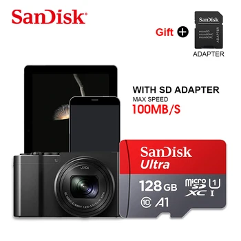 Originalios SanDisk Micro SD Kortelės Class10 TF Kortelė 16gb 32gb 64gb 128gb Max 98Mb/s atminties kortelę samrtphone ir table PC
