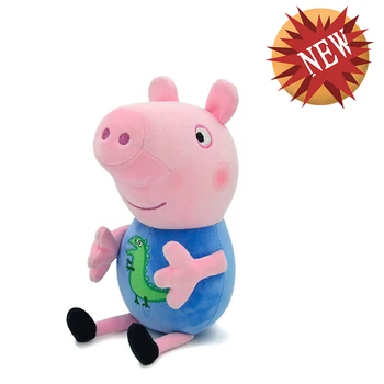 Originalus 19cm Peppa Pig George Gyvūnų Minkšti Pliušiniai Žaislai Animacinių filmų Šeimos Draugas Kiaulių Šalies Lėlės Mergina Vaikų Gimtadienio Dovanos