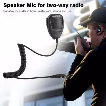 Originalus Garsiakalbis Mikrofonas Baofeng 888S 5R UV82 8D 5RE 5RA Garsiakalbis Mic Ausinės Du Būdu Radijo Nešiojamą Garsiakalbį Walkie Talkie