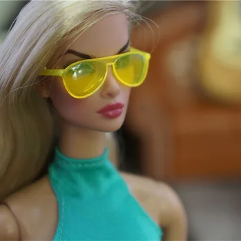 Originalus karoliai Barbie, Akiniai nuo saulės 1/6 bjd Doll diržo Princesė mados padažu Priedai lėlių GiftToys Mergaitėms