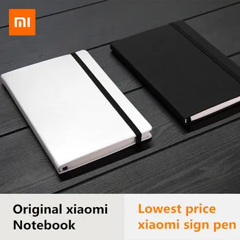 Originalus Xiaomi PU Odos dangą, 160 Puslapių Sąsiuvinis Mi dienoraštis planuotojas hardcover mijia metalo pasirašyti pildymas xiaomi 