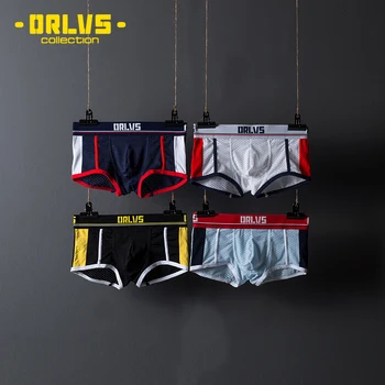 ORLVS vyrų apatiniai vyrų boksininkų, cueca masculina patogios apatinės kelnės kvėpuojantis vyrų boxershorts akių vyriškos kelnės calzoncillo