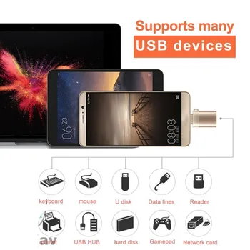 OTG Tipas-c Usb C Adapteris Micro C Tipo Usb-c Usb 3.0 Mokestis Duomenų Konverteris, skirtas Samsung Galaxy S8 S9 8 Pastaba A5 2019 Vienas Plius Usbc