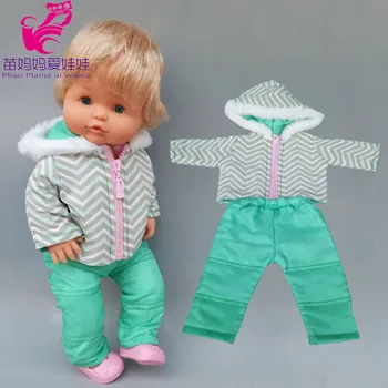Outwear nustatyti 40cm Nenuco lėlės drabužiai Ropa y su Hermanita žiemos striukė, kelnės