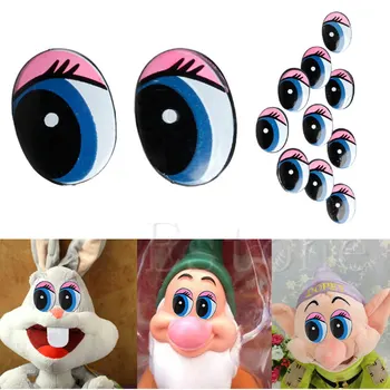Ovalo formos Mėlynos Saugos Plastiko Akis Žaislas Lėlės Lėlės Akys 