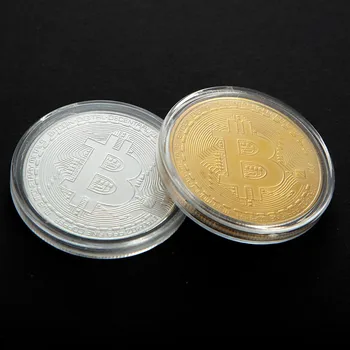 Paauksuoti Bitcoin Moneta, Kolekcines, Puiki Dovana Tiek Meno Kolekcija Fizinio Proginės Kūrybos Suvenyrų