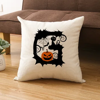 Pagalvė laišką pagalvės užvalkalą Helovinas įdomus laišką derinys skalbiniai, pagalvės dangtelis užsakymą sofos pagalvėlė padengti pagalvę padengti Sofa-lova