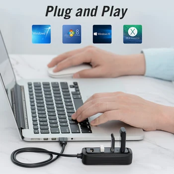 Paj USB 3.0 HUB 4 Port Adapteris, Multi USB Skirstytuvo Didelės Spartos OTG už 