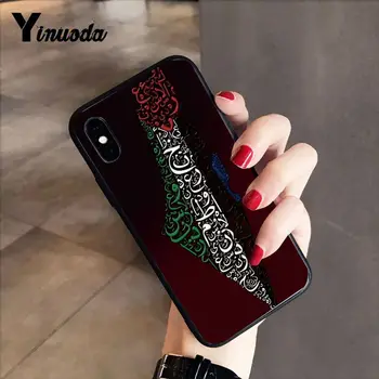 Palestina Broadsword Dangtelis Juodas Minkštas Apvalkalas Telefono dėklas skirtas iphone 12 5 5Sx 6 7 7plus 8 8Plus X XS MAX XR 10 Atveju 12mini