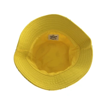 Panama Kibiro Kepurę Vyrai Moterys Vasarą Kibirą Bžūp Bananų Spausdinti Geltoną Skrybėlę Bobą Skrybėlių Hip-Hop Gorros Žvejybos Žvejys Skrybėlę