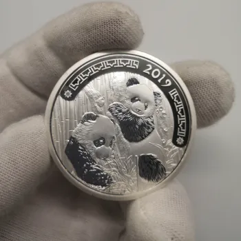 Panda Sidabro Moneta, Kinijos Nekilnojamojo Sidabro Padengtą Progines Monetas Dovana Naujųjų Metų
