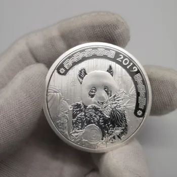 Panda Sidabro Moneta, Kinijos Nekilnojamojo Sidabro Padengtą Progines Monetas Dovana Naujųjų Metų