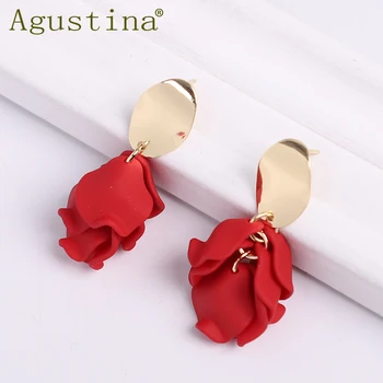Papuošalų Mados multi-layer kutas auskarai moters, raudonas mažas mielas auskarai Mergaitėms dovana atostogų elegantiški auskarai pareiškimas