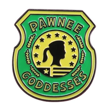 Parkų ir Poilsio Pawnee Deivių sunku emalio pin šlovingos moterys kariai pasididžiavimas priedų