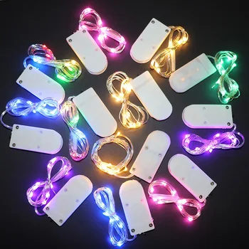 Pasakų 2M 3M baterijomis, LED Varinės Vielos String Žibintai, Vestuvių Kalėdinė Girlianda Festivalis Šalies Namų Puošybai lempos