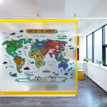 Pasaulio žemėlapyje, sienų lipdukai, vaikų kambariai, miegamojo puošimas freskos vaikams, namas, namų dekoro kambario sienos lipdukai apdaila