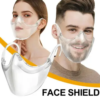 Patvarus Kaukė veidui Plastiko Daugkartinio naudojimo Išvalyti Veido Kaukė Tvarstis Anti-pm2.5 Apsaugine Kauke Daugkartinio Naudojimo Padengti Burną, Nosį Šalmas
