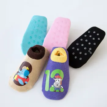 Pavasarį ir žiemą kūdikių bateliai ir kojinės cartoon vaikų neslidžia grindų kojinės valtis kojinės kūdikių kojinės bamblys age0-5Y