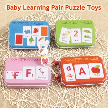 Pažinimo Dėlionės, Žaislų, Kūdikio Mokytis Anglų Kalbos Geležies Lauke Montessori Atitikimo Žaidimas Švietimo Žaislai, Galvosūkiai, Vaikų Dovanų