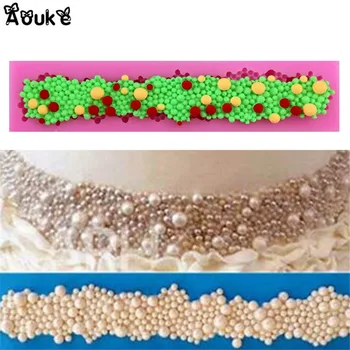 Perlų Forma Silikono Tortas Pelėsių Cukraus, Šokolado liejimo Formos Slapukas Minkštas Pyragas Apdaila Priemonės 