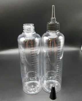 PET 230ml skysčio buteliukas su atsukite dangtelį ,baigimo butelis šilko spausdinimas plaukų gelis nemokamas pristatymas