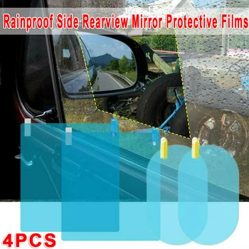PET+Nano Danga 4pcs Automobilio galinio vaizdo Veidrodėliai Šoniniai Langų Stiklai Anti-Fog Plėvele, Apsauga nuo Lietaus, Patvarus Ir Praktiškas