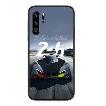 PEUGEOT kietas soprt automobilių Telefoną atveju Huawei P 9 Smart 10 20 30 40 8 Lite Mini Z 2019 Pro black shell 3D hoesjes mados