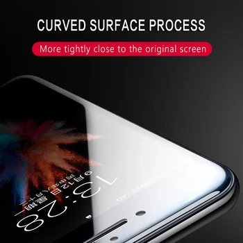 Pilnas draudimas 10D Kraštas Grūdintas Stiklas iPhone 7 stiklo HD 