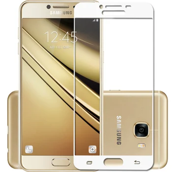 Pilnas draudimas Anti-Sprogimo Grūdintas Stiklas Samsung Galaxy C7Pro C5 C5000 C7 pro A3 A5 A7 2017 j3 skyrius J5 2017 9H Apsauginės Plėvelės