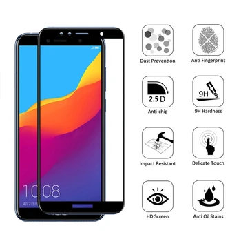 Pilnas draudimas Apsauginis Stiklas Huawei Y5 lite 2018 Screen Protector Dėl 