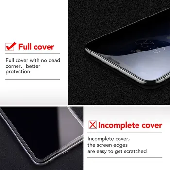 Pilnas draudimas Apsaugos Grūdintas stiklas iPhone 11 Pro Max Xs X XR Screen Protector, iPhone, 12 Mini Pro Max 6 7 8 Plus Stiklo