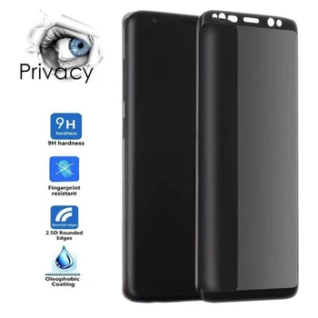 Pilnas Draudimas Premium Grūdintas Stiklas Samsung Galaxy S8 S9 Plus Pastaba 8 9 Privatumo Anti-Spy Screen Protector Cover Anti Spy Filmas