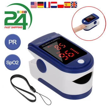 Piršto Pulse Oximeter Kraujo Deguonies Įsotinimo SpO2 PR Stebėti Širdies ritmo Matuoklis Skaitmeninis Nešiojamas Piršto Oximetro De Dedo