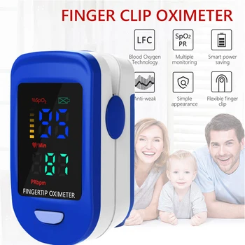 Pirštu Oximeter Skaitmeninį Piršto Pulse Oximeter Kraujo Deguonies Įsotinimo Metrų Piršto SPO2 PR Širdies ritmo Monitorius saturimetro