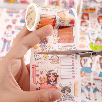 Platus 65mm Mielas sporto berniukų, mergaičių Dekoratyvinis Lipnia Juosta Maskavimo Washi Tape 